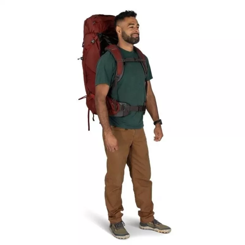 Mochila de trekking Osprey Aether 65 S/M Granate Red