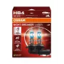 OSRAM Night Breaker Laser HB4 (Conjunto de 2) - Lâmpadas halogéneas para faróis 12V 51W P22d, até 150% mais brilho, alcance 150m, luz 20% mais branca, branco