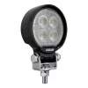 Lâmpada de trabalho LED Osram ROUND WL VX80-WD, 10W, 12/24V, 800lm, 6000K, feixe largo, IP67, ECE R10, ficha DT, 80mm