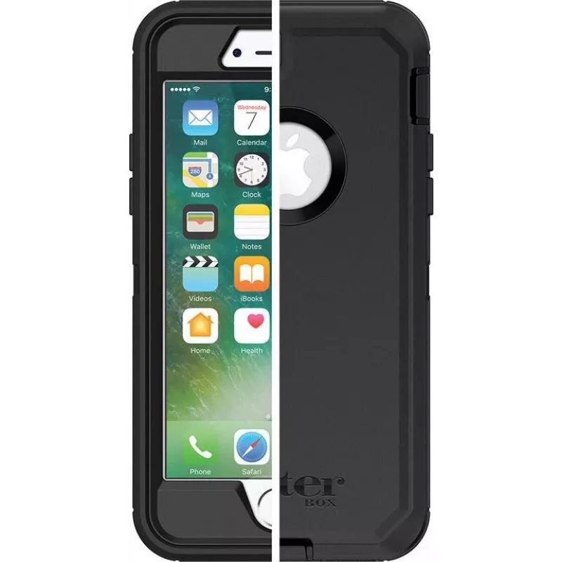OtterBox Defender Series Apple iPhone 7 - ProPack Cada - Capa Protetora Resistente - Policarbonato, Borracha Sintética - Preto - para Apple iPhone 7, 8, SE (2.ª Geração), SE (3.ª Geração)