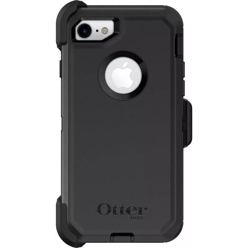 OtterBox Defender Series Apple iPhone 7 - ProPack Cada - Capa Protetora Resistente - Policarbonato, Borracha Sintética - Preto - para Apple iPhone 7, 8, SE (2.ª Geração), SE (3.ª Geração)