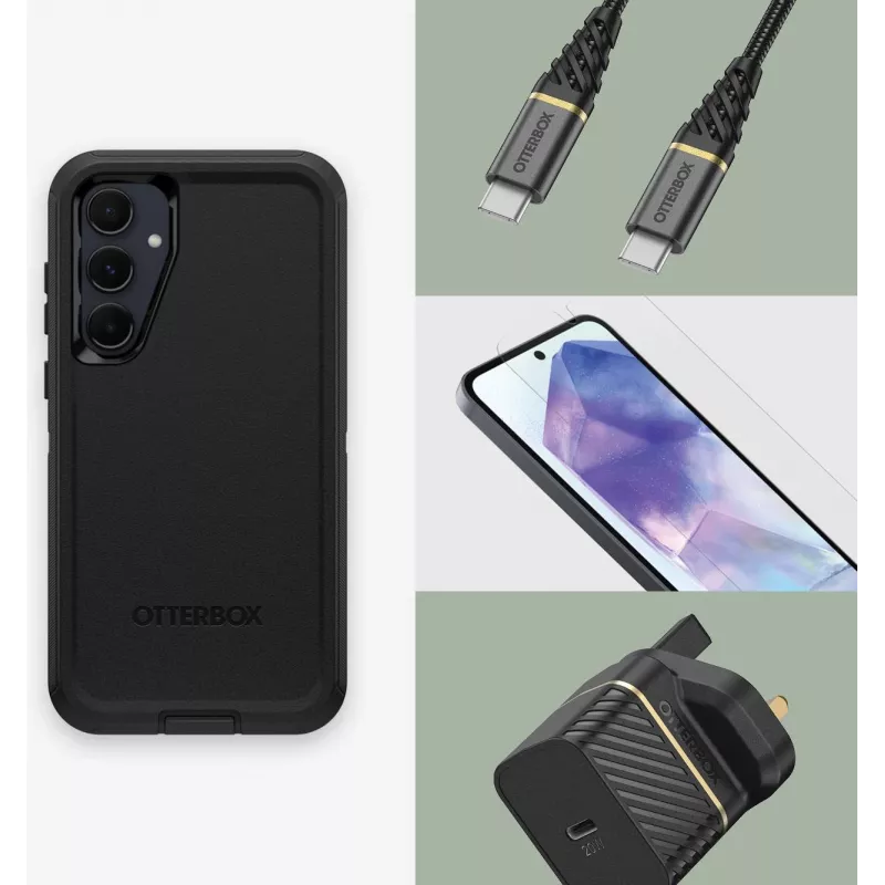 OtterBox Defender Series Capa Traseira para Samsung Galaxy S20 FE – Preto 77-95431
