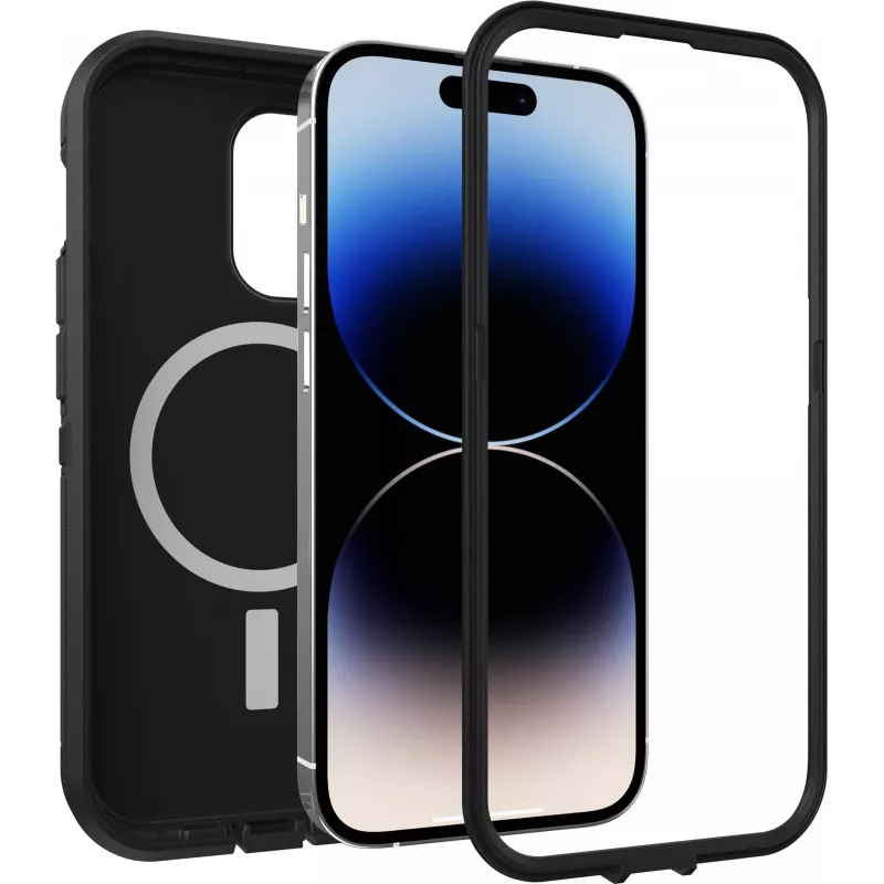 OtterBox Defender Series XT Capa Traseira para Apple iPhone 14 Pro – Preto, Compatível com MagSafe, Proteção Robusta 77-89121