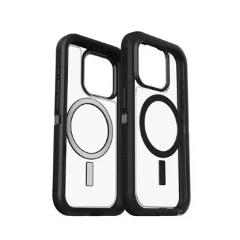 Capa OtterBox Defender XT para Apple iPhone 15, 14, 13 - Dark Side (Clear/Black)