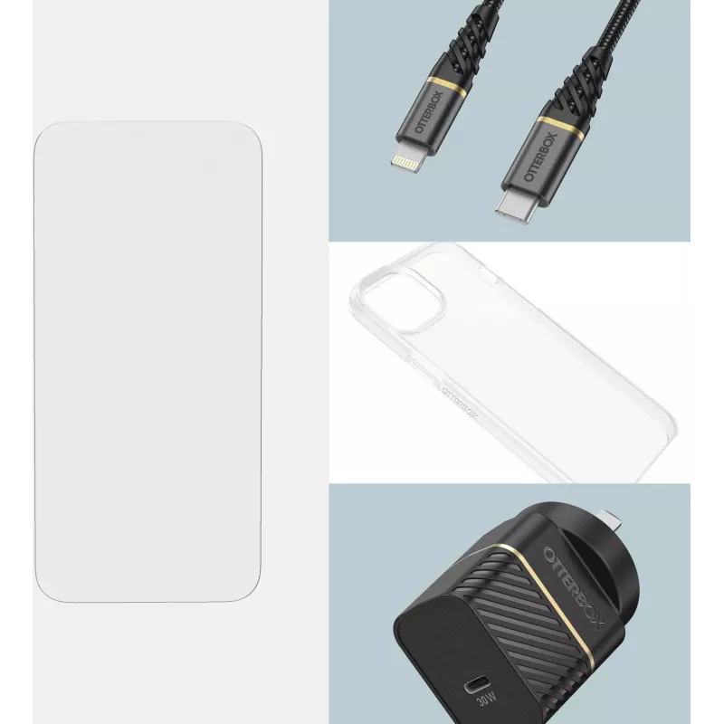 OtterBox Premium Glass Antimicrobial película de proteção de ecrã para Apple iPhone 13 / 13 Pro - transparente 77-96637