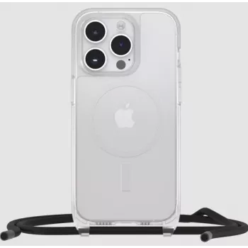 OtterBox Capa React com cordão para Apple iPhone 15, MagSafe, transparente