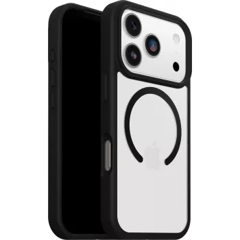 Capa OtterBox React MagSafe para iPhone 17 Pro Black Crystal - transparente/preto