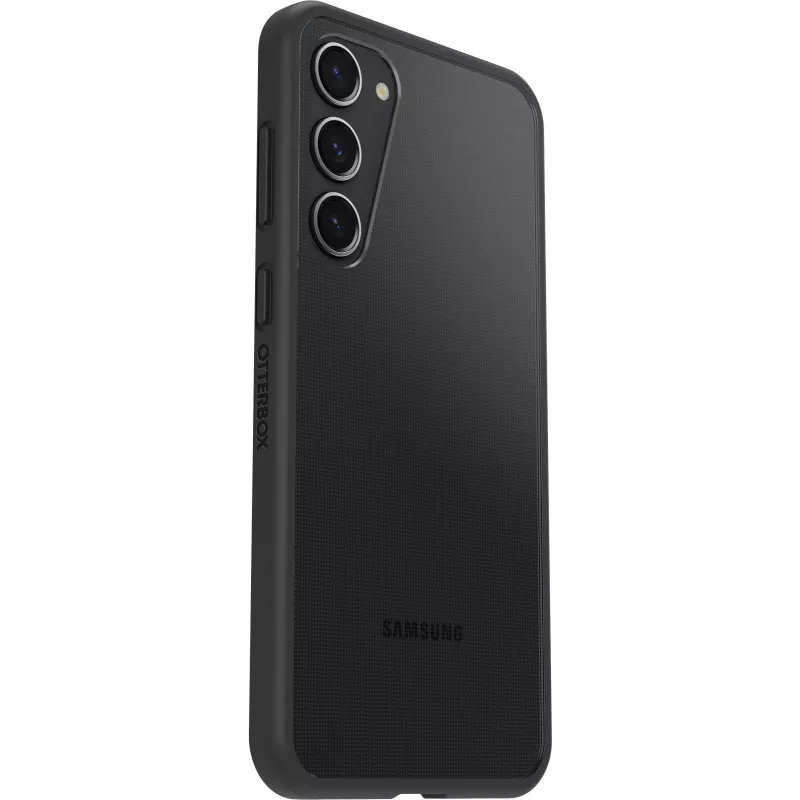 OtterBox Capa Traseira React Series para Samsung Galaxy S23+ - Antimicrobiana, Black Crystal 77-91304