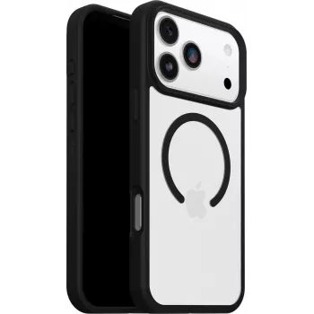 Capa OtterBox React Series MagSafe para iPhone 17 Pro Max - Black Crystal (transparente/preto)