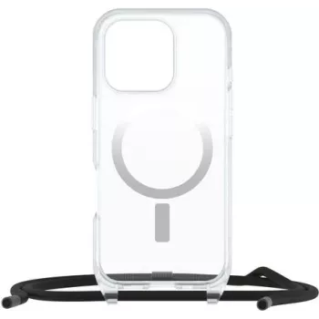 OtterBox React Series Necklace Capa MagSafe para Apple iPhone 16 Pro transparente