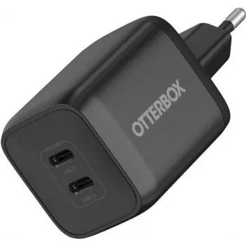 OtterBox Carregador de parede GaN USB-C 65W padrão com 2 portas (45W+20W PD) preto