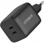 OtterBox Carregador de parede GaN USB-C 65W padrão com 2 portas (45W+20W PD) preto