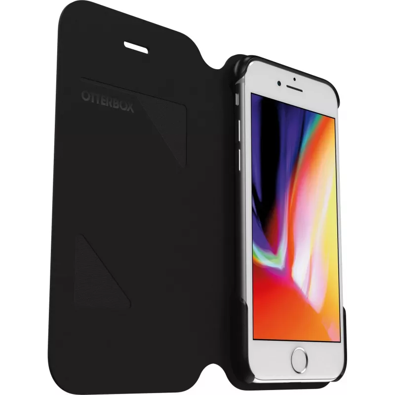 OtterBox Strada Series capa tipo carteira para Apple iPhone 6/6s/7/8/SE (2.ª e 3.ª geração) - preto
