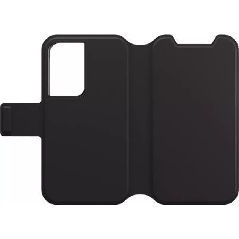 Capa tipo carteira OtterBox Strada Series Via para Samsung Galaxy S22 - Black Night 77-86603