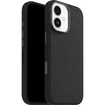 Capa OtterBox Symmetry Cactus Leather Camera Control para iPhone 17 - Noir Ash Black