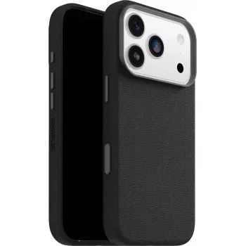 Capa OtterBox Symmetry Cactus Leather Camera Control para iPhone 17 Pro Ash Black