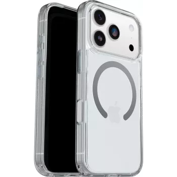 OtterBox Symmetry Clear MagSafe Capa com botão de controlo da câmara para Apple iPhone 17 Pro - Transparente (77-98831)