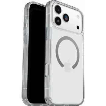 OtterBox Capa Symmetry Clear MagSafe com botão de controlo da câmara para Apple iPhone 17 Pro Max - Clear (77-98856)