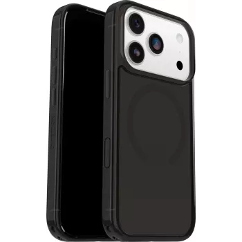Capa OtterBox Symmetry Clear MagSafe Series com botão de controlo da câmara para Apple iPhone 17 Pro - Black Mist