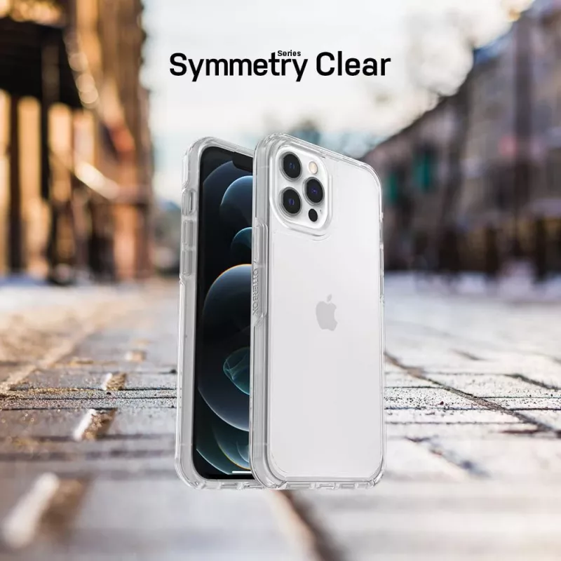 OtterBox Symmetry Series capa para iPhone 12 e iPhone 12 Pro - transparente