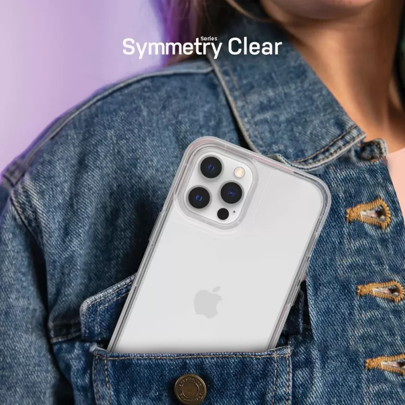 OtterBox Symmetry Series capa para iPhone 12 e iPhone 12 Pro - transparente