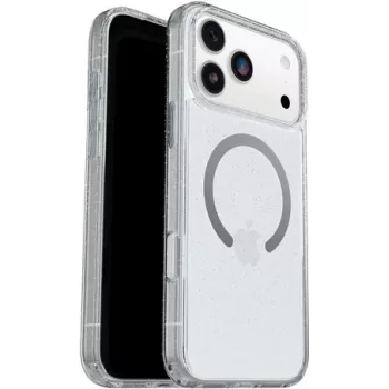Capa OtterBox Symmetry Series Clear MagSafe para iPhone 17 Pro Max – Stardust Clear