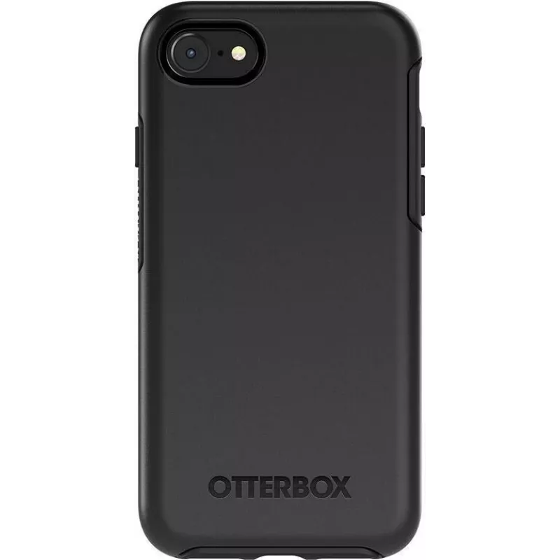 OtterBox Symmetry Series Pro Pack - capa traseira para Apple iPhone 7, 8, SE (2.ª ger.), SE (3.ª ger.) - policarbonato, borracha sintética - preto
