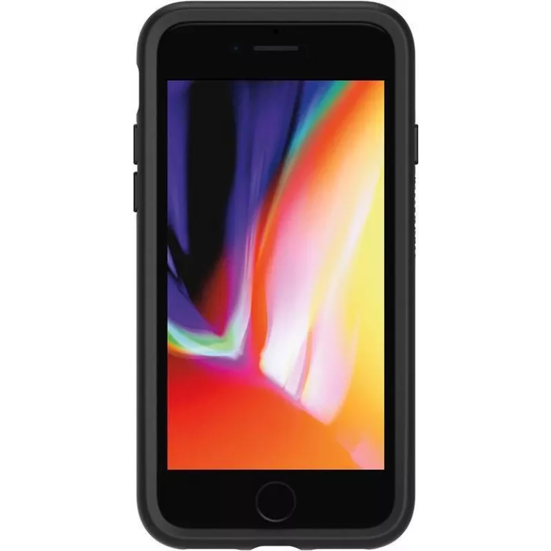 OtterBox Symmetry Series Pro Pack - capa traseira para Apple iPhone 7, 8, SE (2.ª ger.), SE (3.ª ger.) - policarbonato, borracha sintética - preto