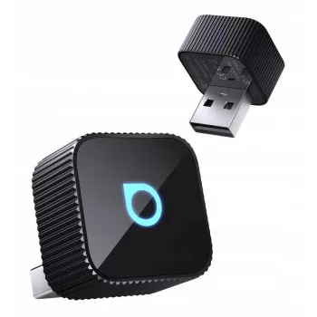 OTTOCAST Mini Cube T2 adaptador sem fios CarPlay e Android Auto (Bluetooth/Wi-Fi)