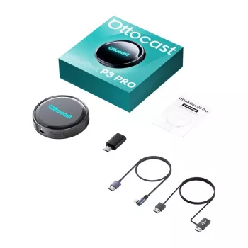 OTTOCAST OTTOAIBOX P3 Pro adaptador sem fios Android