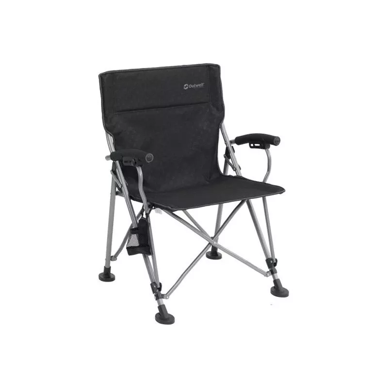 Outwell Campo cadeira de campismo 125 kg preta/cinzenta