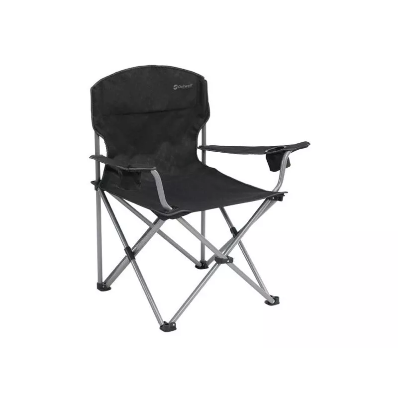 Outwell Catamarca XL cadeira de campismo dobrável 150 kg preta/cinzenta
