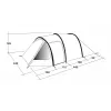 Outwell Earth 5 Tenda túnel para 5 pessoas – 2 quartos, coluna de água 3000mm, verde