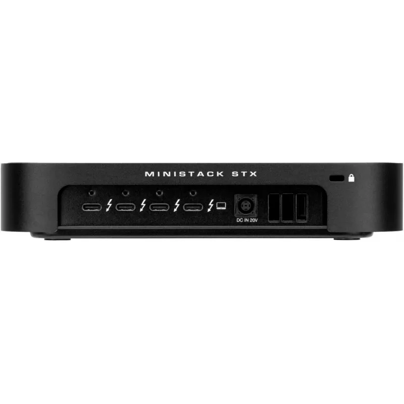 Caixa de armazenamento empilhável OWC miniStack STX com Thunderbolt Hub Xpansion