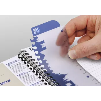 Oxford Essentials caderno - quadriculado - preto - A4+ - 70 folhas - 90 g/m²