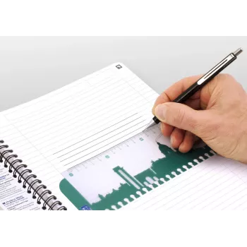 Oxford Essentials caderno - quadriculado - preto - A4+ - 70 folhas - 90 g/m²