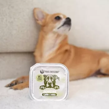 PAKA ZWIERZAKA Cordeiro com maçã e menta Alimento húmido mono para cães - 150g