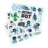Paladone AstroBot Ímanes de frigorífico - Conjunto de 34 ímanes, 3 folhas, design robô espacial