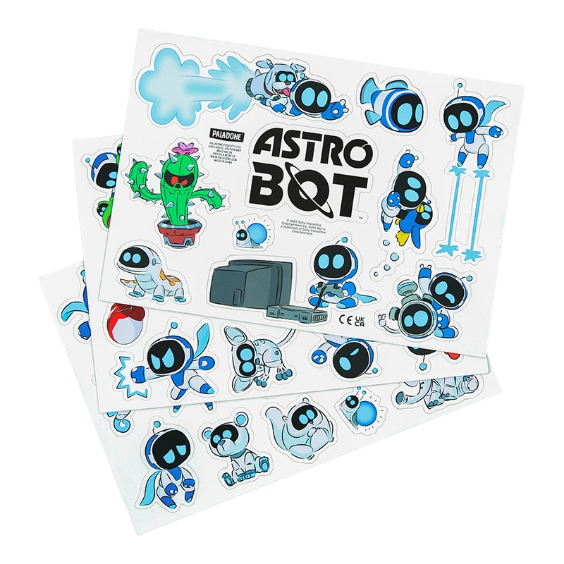 Paladone AstroBot Ímanes de frigorífico - Conjunto de 34 ímanes, 3 folhas, design robô espacial