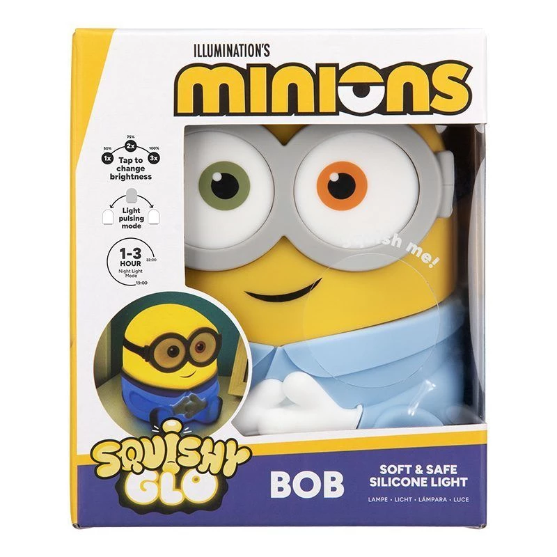 Luz de silicone recarregável Paladone Bob SquishyGlo - luz ambiente SpongeBob SquarePants