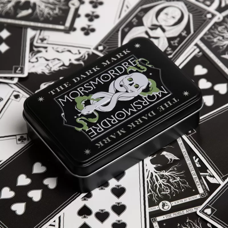 Cartas de jogar Harry Potter Dark Arts em lata Paladone