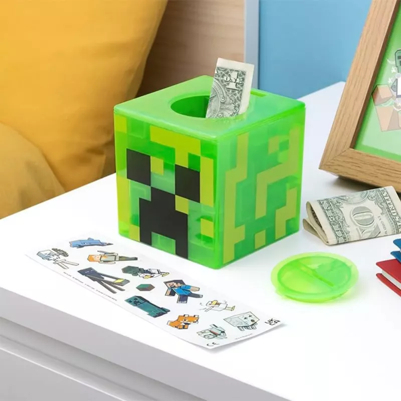 Paladone Minecraft Creeper Maze Safe V2 – Cofre Eletrónico de Puzzle com Efeitos Sonoros Creeper