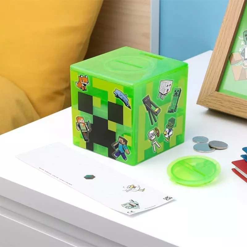 Paladone Minecraft Creeper Maze Safe V2 – Cofre Eletrónico de Puzzle com Efeitos Sonoros Creeper
