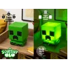 Luz de silicone SquishyGlo Paladone Minecraft Creeper recarregável – luz noturna LED verde regulável com 3 níveis de brilho e carregamento Micro-USB