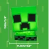 Luz de silicone SquishyGlo Paladone Minecraft Creeper recarregável – luz noturna LED verde regulável com 3 níveis de brilho e carregamento Micro-USB