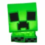Luz de silicone SquishyGlo Paladone Minecraft Creeper recarregável – luz noturna LED verde regulável com 3 níveis de brilho e carregamento Micro-USB