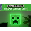 Paladone Minecraft Creeper Luz LED néon para montagem na parede