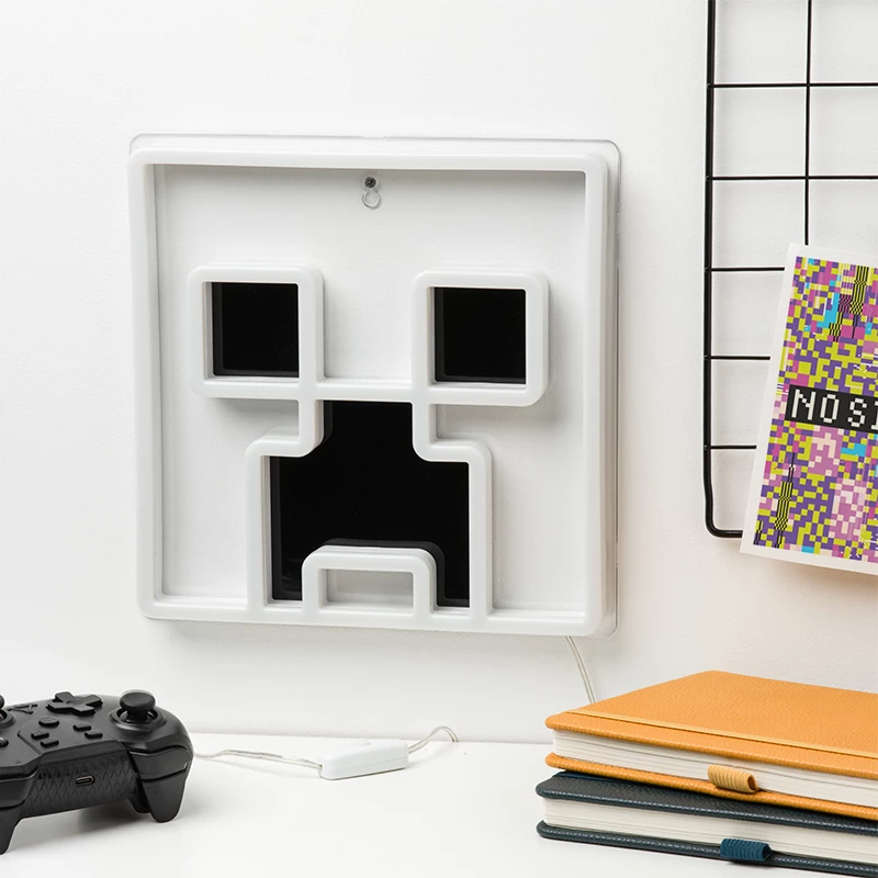 Paladone Minecraft Creeper Luz LED néon para montagem na parede