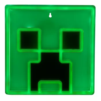 Paladone Minecraft Creeper Luz LED néon para montagem na parede