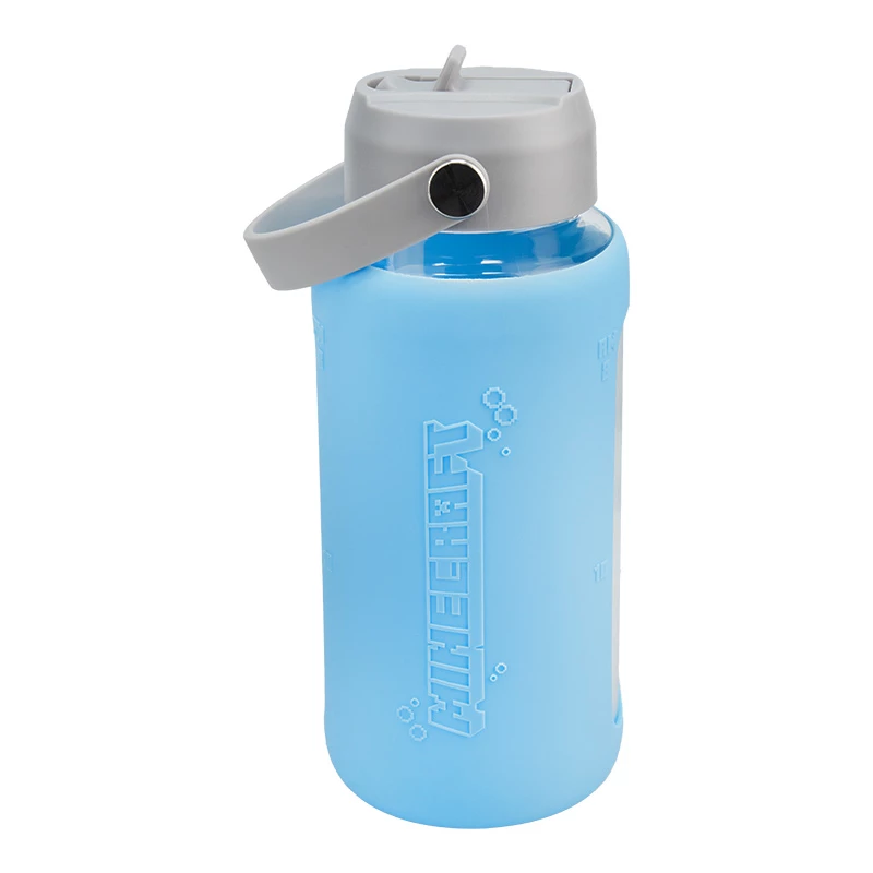 Garrafa de água de vidro Minecraft da Paladone 450 ml design Creeper
